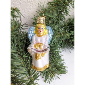 Glad Tidings Angel Old World Christmas Ornament, Brides Collection